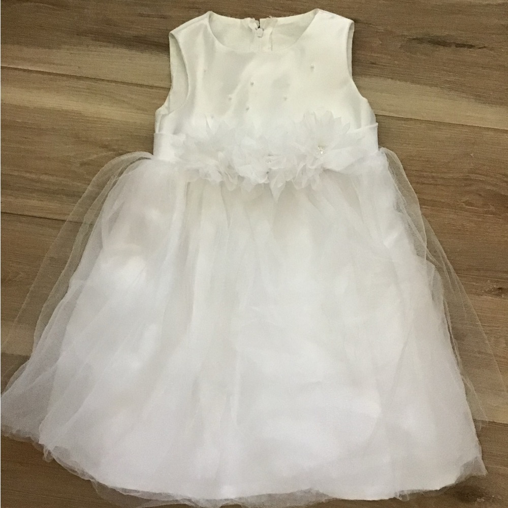 Custom Tulle Flower Girl Dress  4T